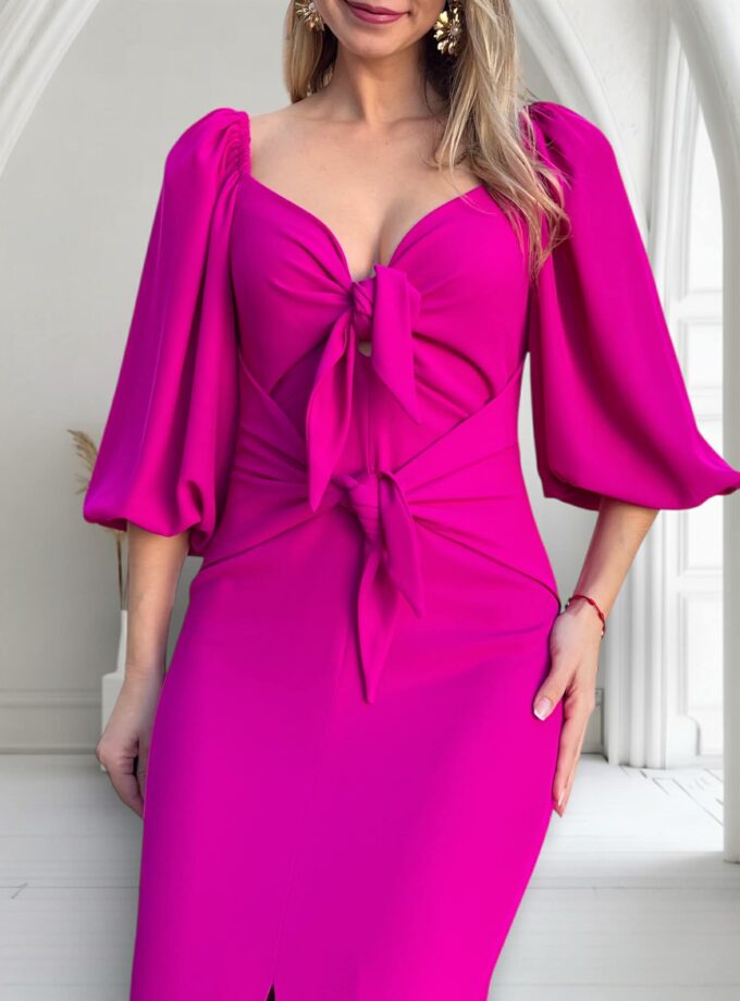 Vestido Vega buganvilla