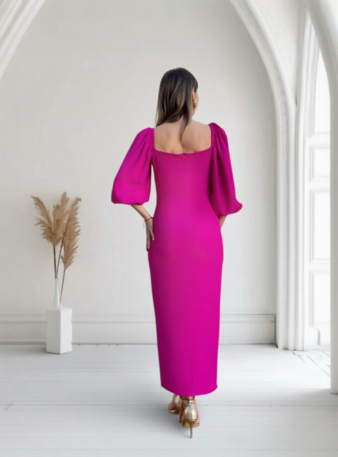 Vestido Vega buganvilla