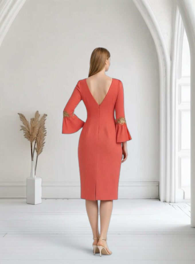 Vestido Coral guipur