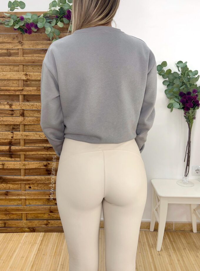Legging polipiel beige