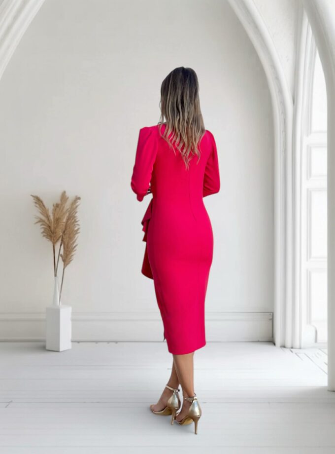 Vestido Manuela fresa