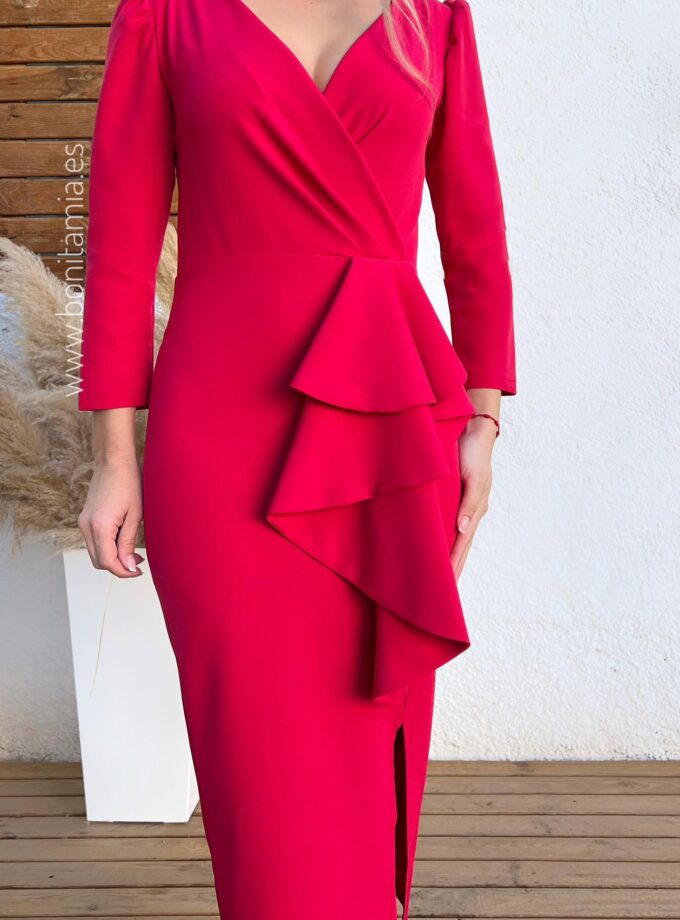 Vestido Manuela fresa