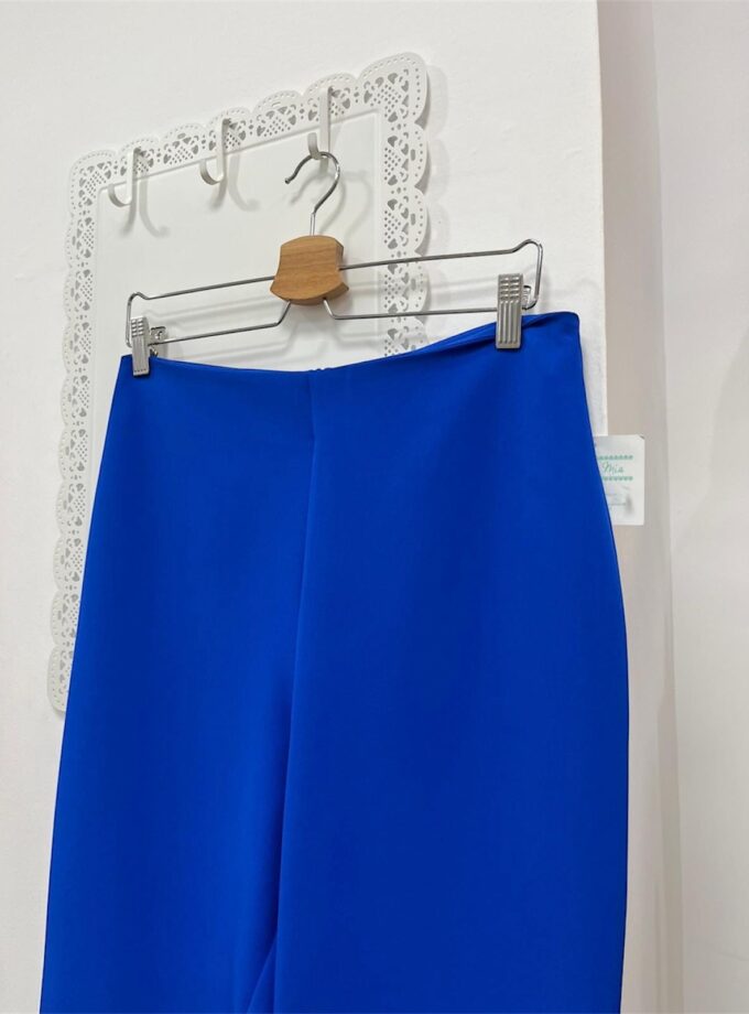 Pantalón recto azul tinta