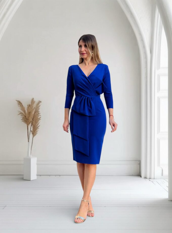 Vestido lazo azul