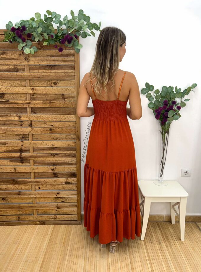 Vestido botones caldera