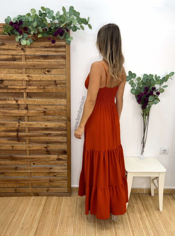 Vestido botones caldera