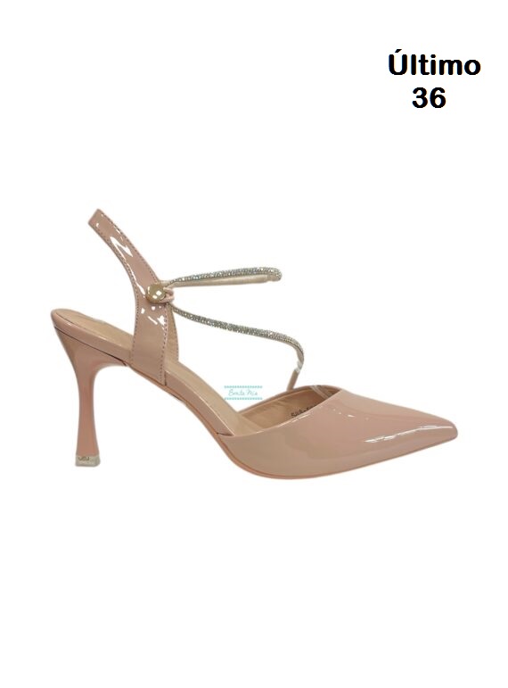 Zapato strass nude