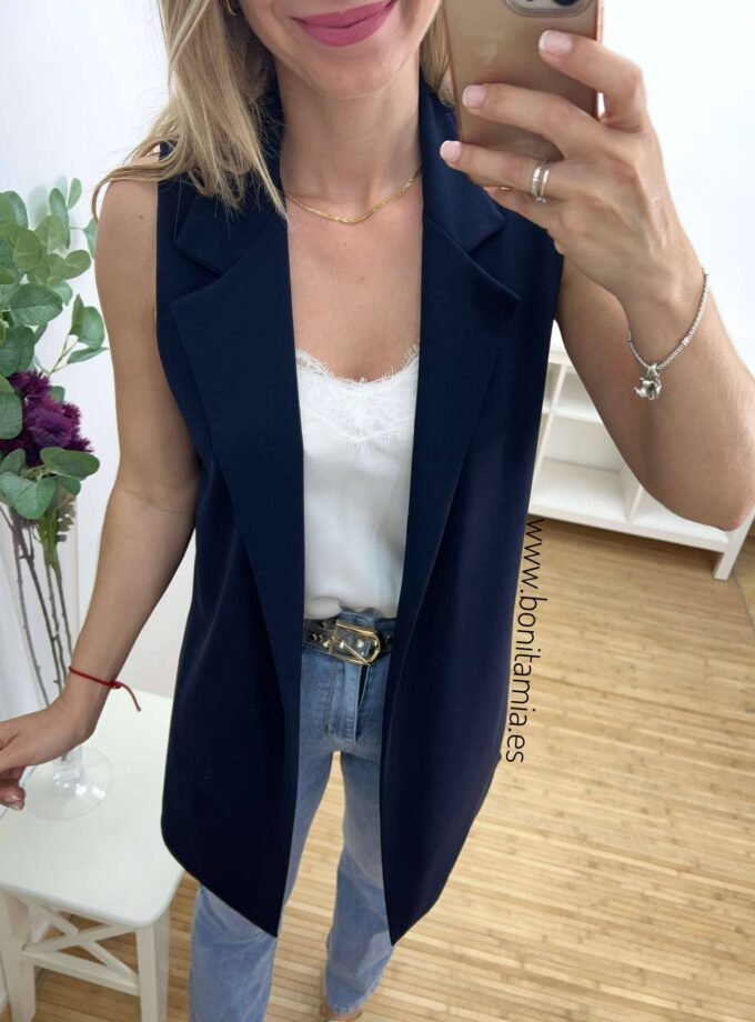 Chaleco básico marino