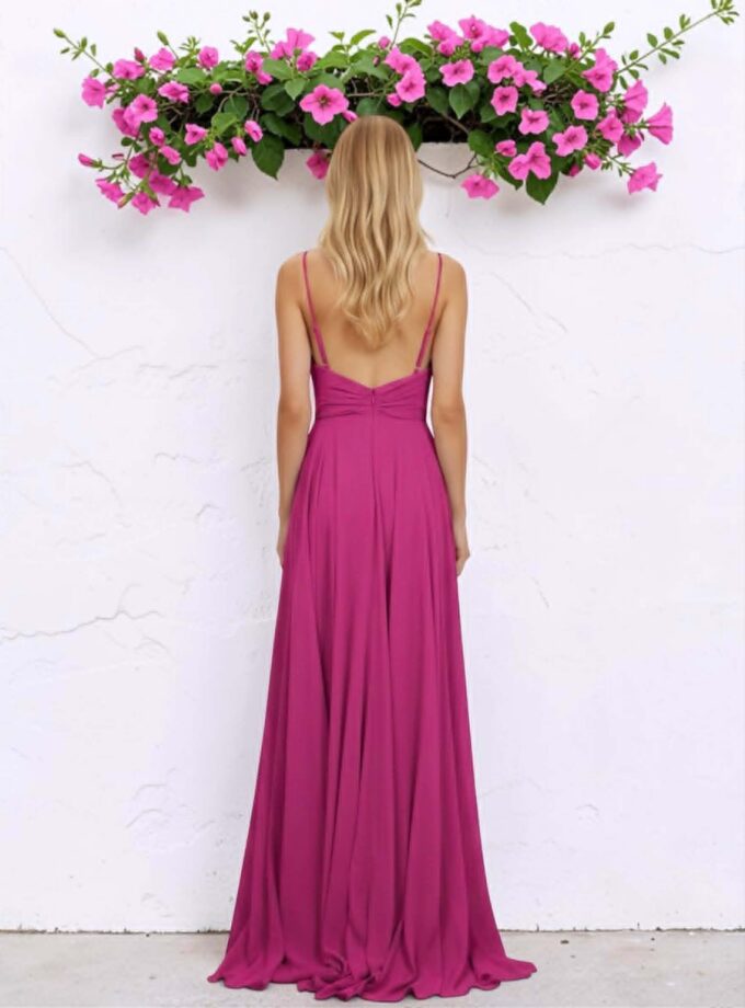 Vestido nudo buganvilla