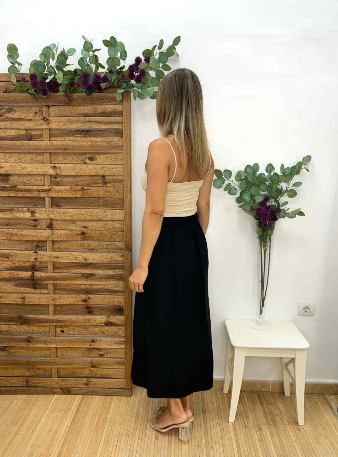 Falda estrella negra