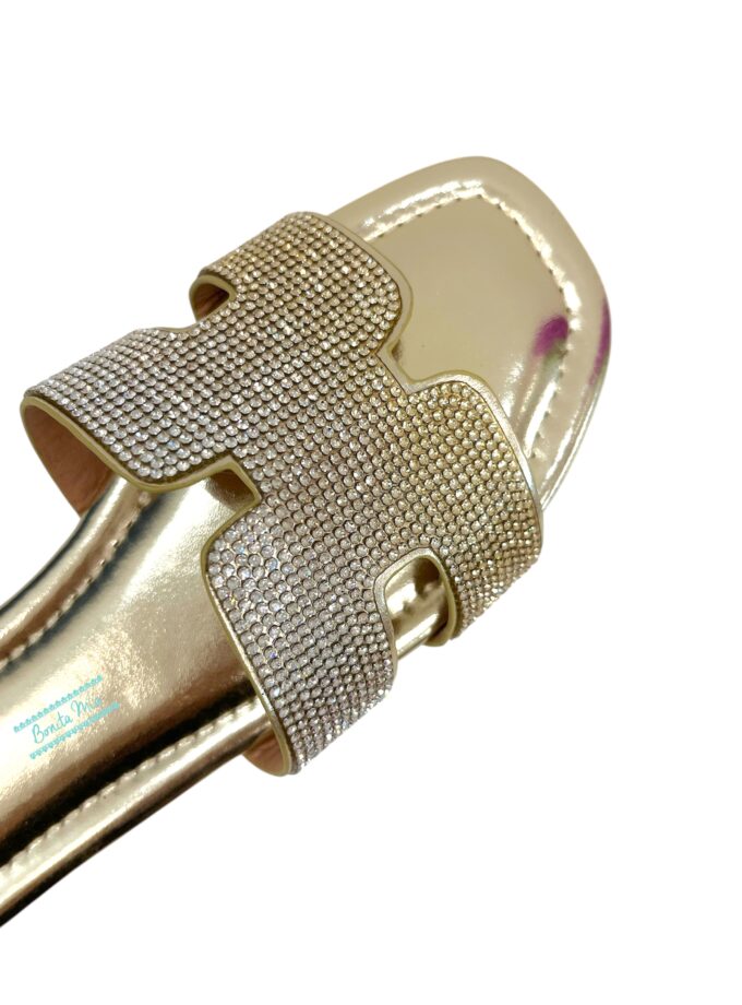 Palas strass doradas