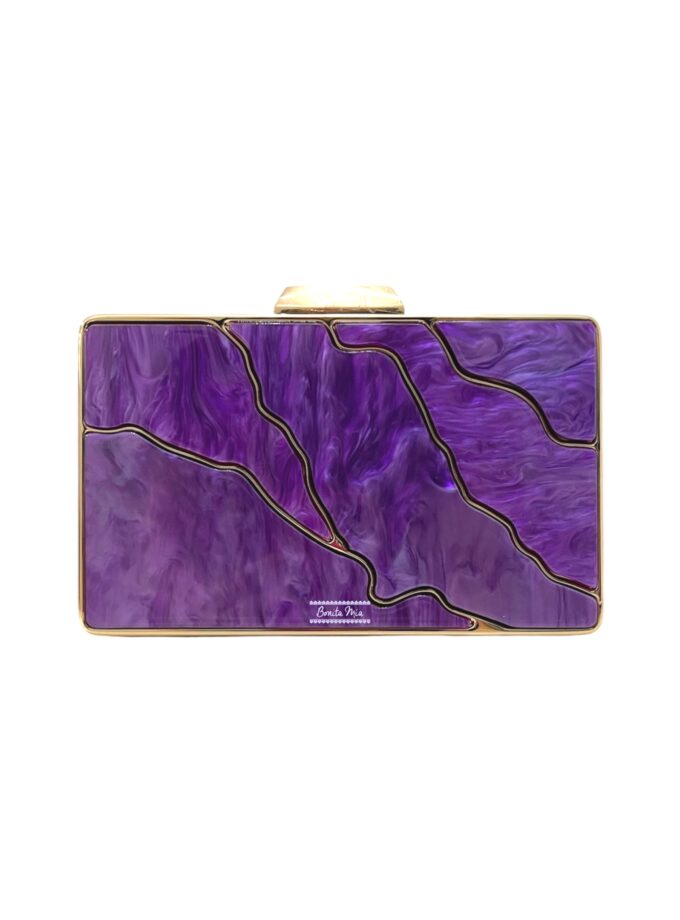 Clutch ondas morado