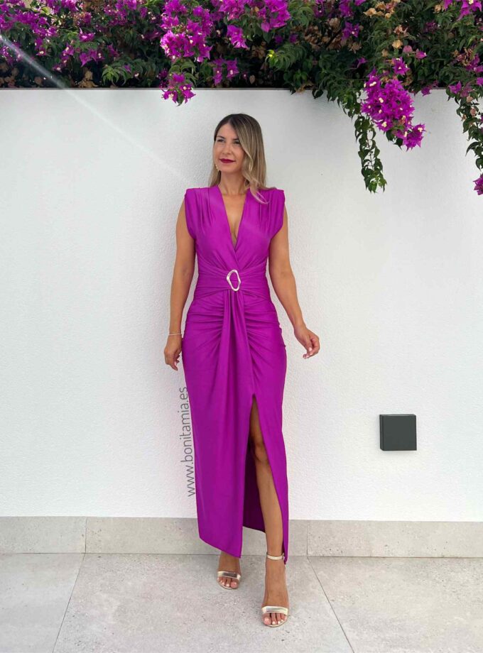 Vestido Asly mora