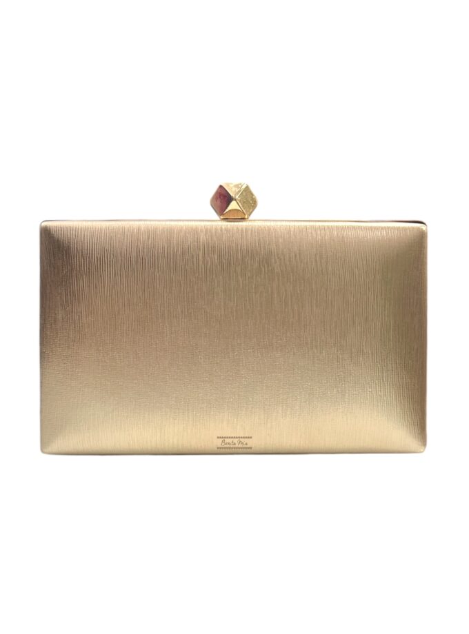 Clutch Geo oro rosa
