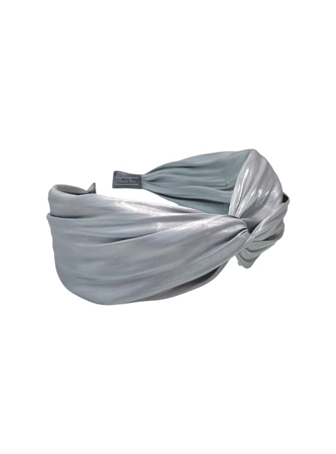 Diadema satén gris