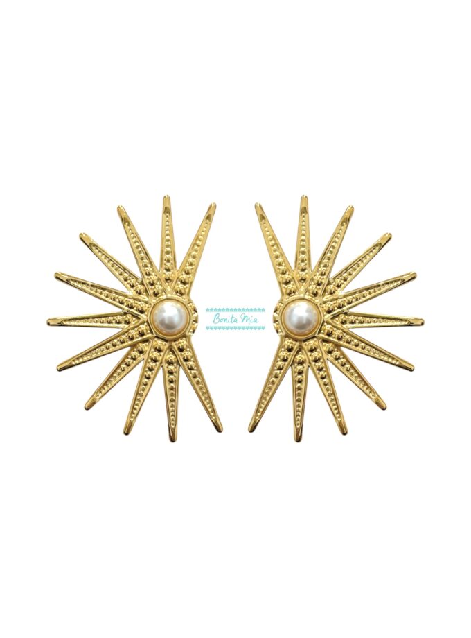 Pendientes Cosmos dorado