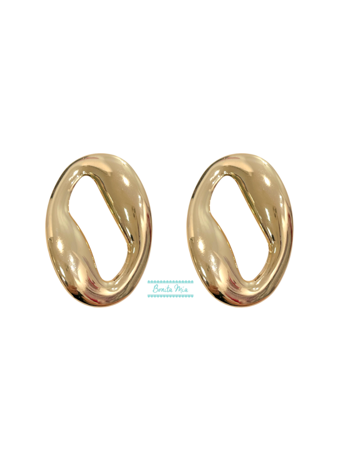 Pendientes Lana dorado XL
