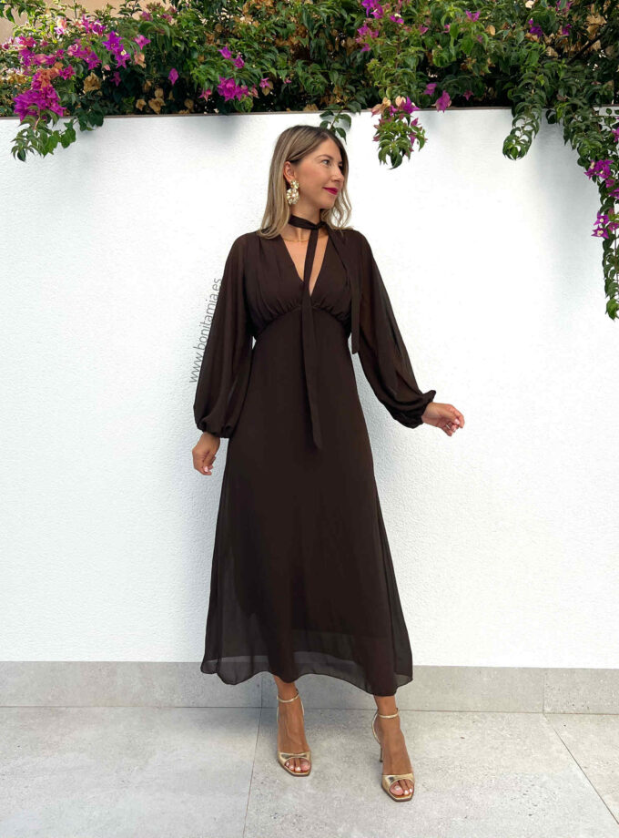Vestido Diana chocolate
