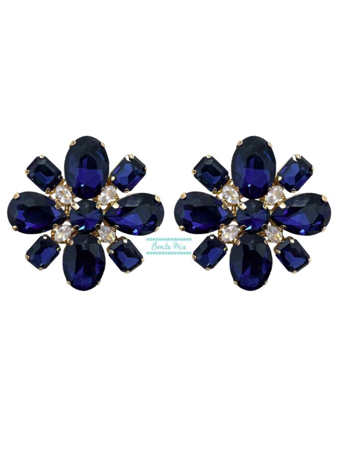 Pendientes Marga azul XL