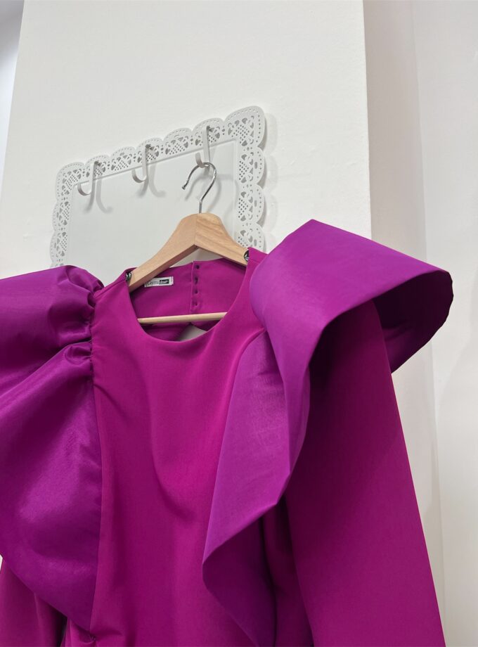 Vestido Mónaco berenjena