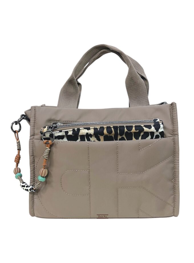 Bolso leo taupe