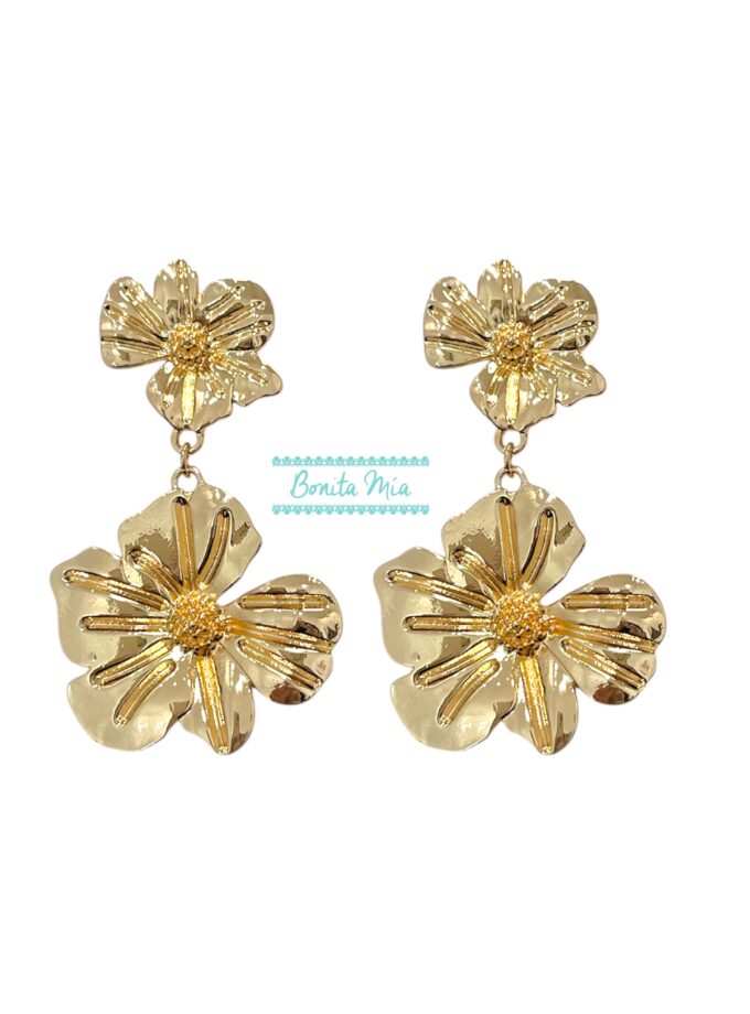 Pendientes Dalia dorados