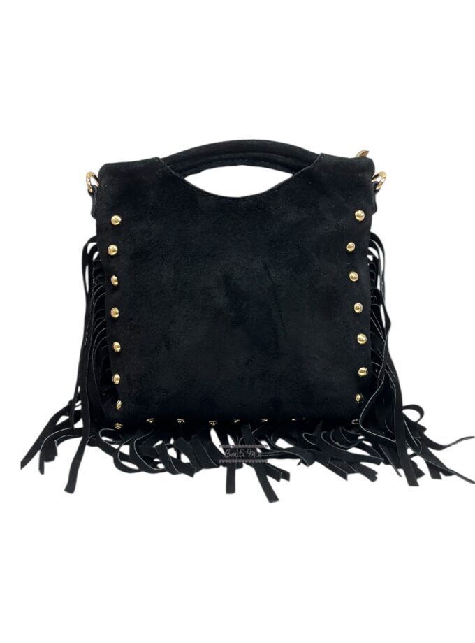 Bolso flecos negro