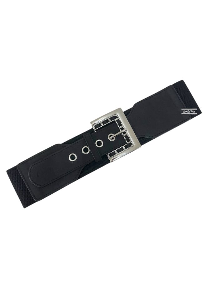 Cinturón hebilla plata