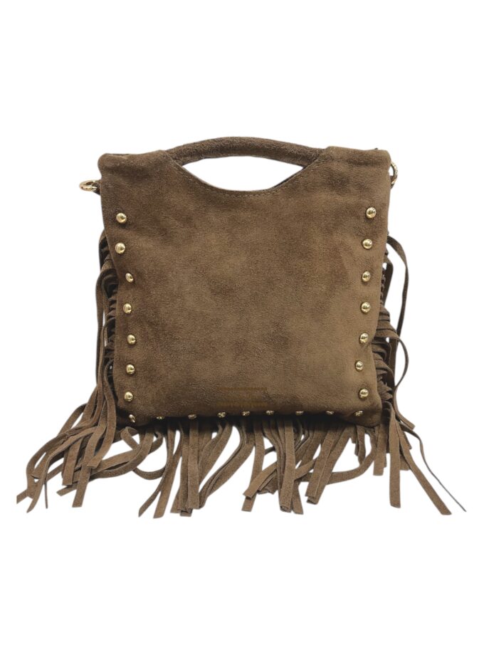 Bolso flecos camel