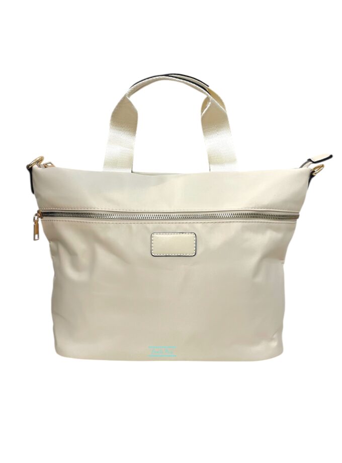 Bolso beige nylon