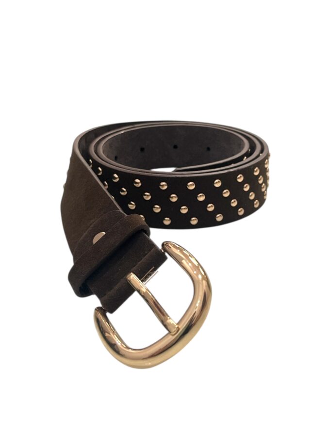 Cinturón chocolate tacha