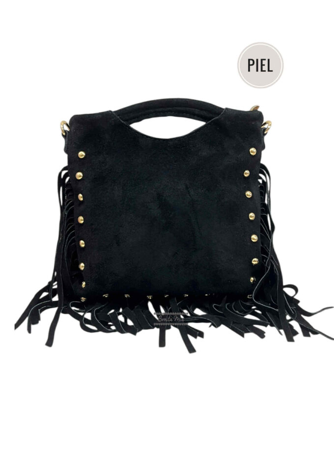Bolso flecos negro