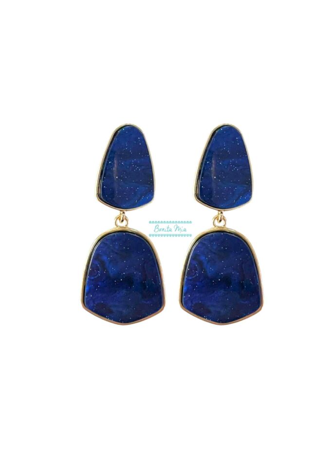 Pendientes Cosmos azul