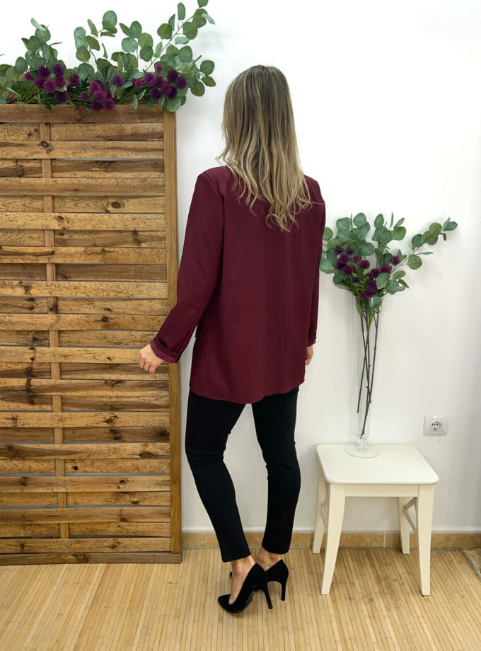 Blazzer oversize burdeos