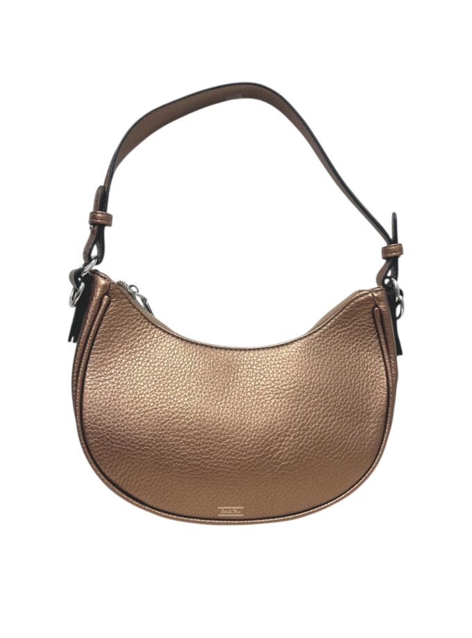 Bolso metalizado chocolate