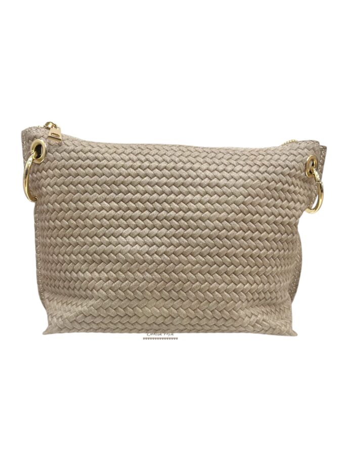 Bolso trenza beige
