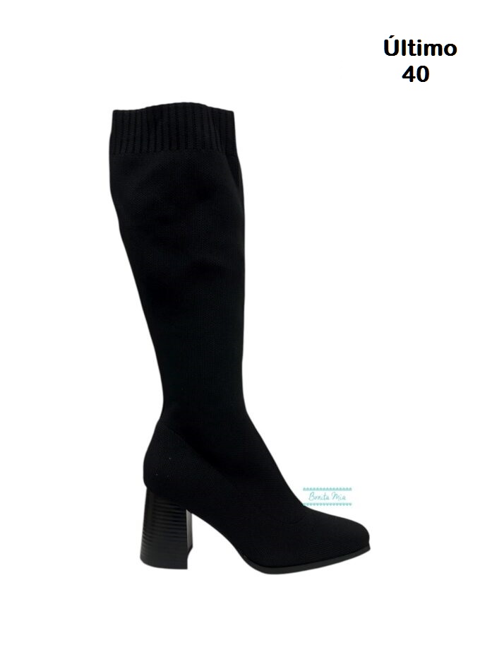 Botas calcetín negro