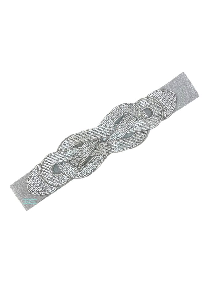 Cinturón deluxe plata