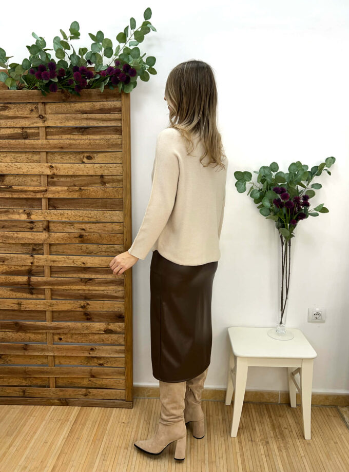 Falda choco polipiel