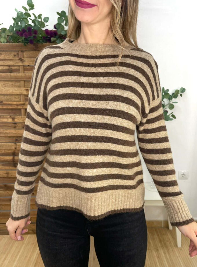 Jersey rayas choco