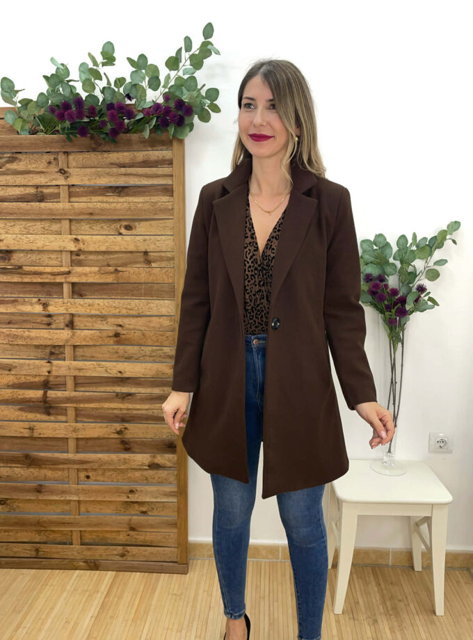 Abrigo paño choco PREVENTA