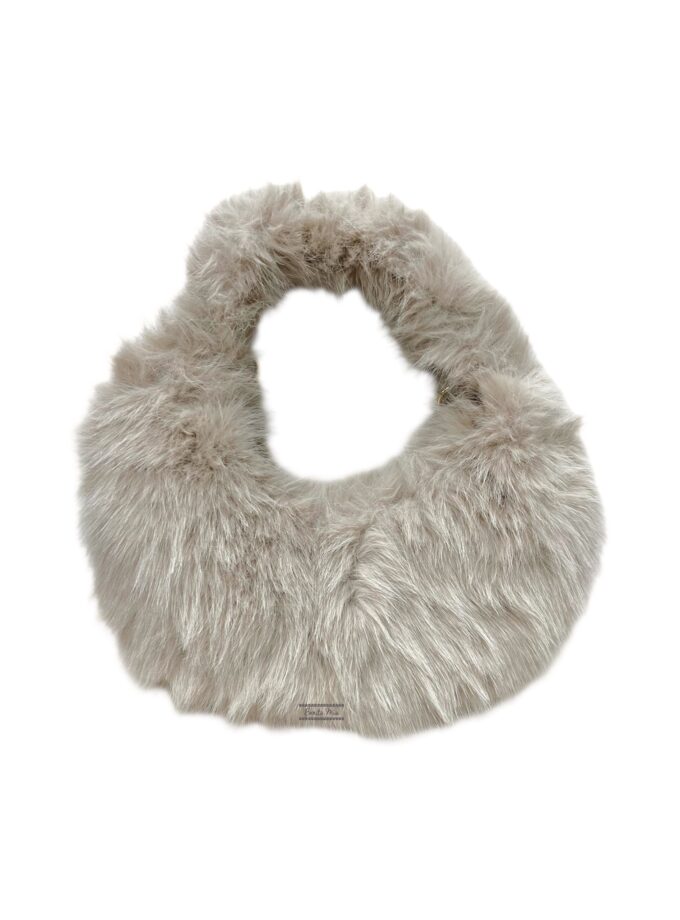 Bolso peluche taupe