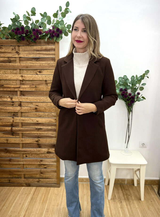 Abrigo paño choco PREVENTA