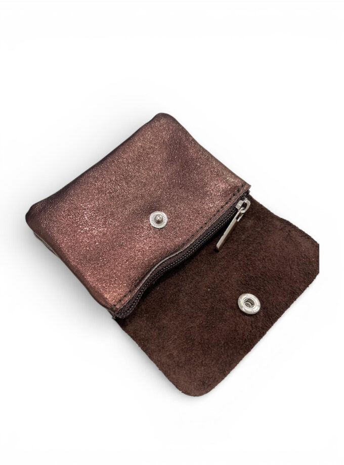 Monedero piel chocolate