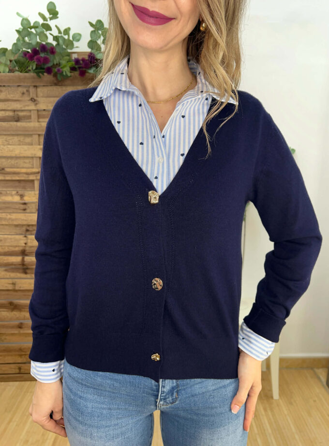 Rebeca botones marino