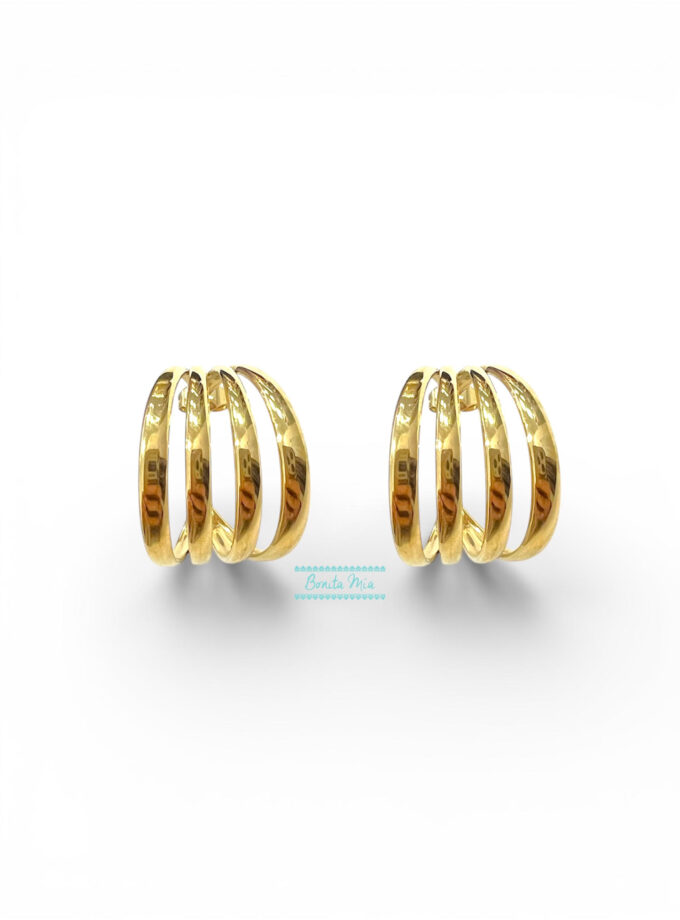 Pendientes aros dorados