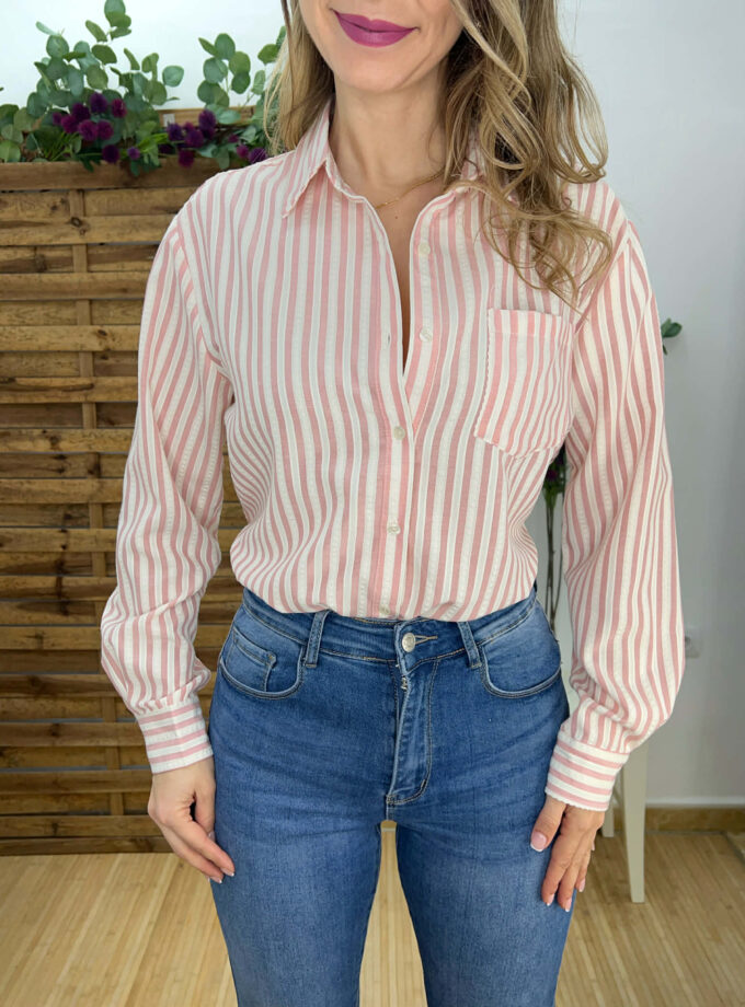 Camisa rayas rosa