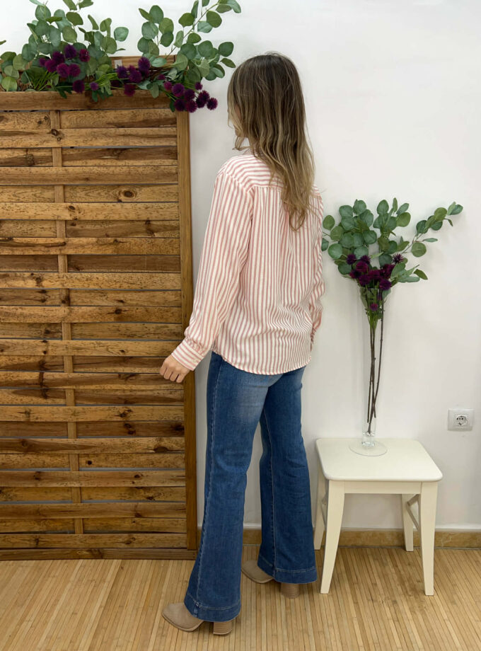 Camisa rayas rosa
