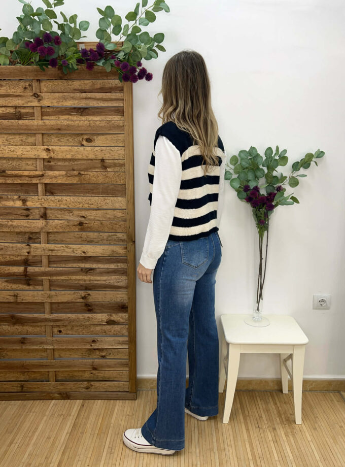 Chaleco rayas marino