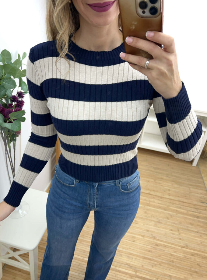 Jersey rayas marino